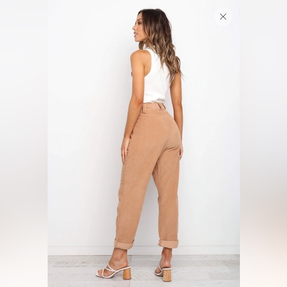 Petal + Pup NWT Talaren Corduroy Beige Wide Leg Baggy Trouser Pants Size Small - Picture 2 of 9